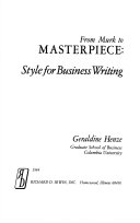 From murk to masterpiece : style for business writing /