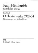 Orchesterwerke 1932-34 /