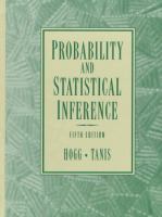 Probability and statistical inference /