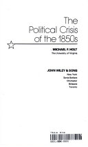 The political crisis of the 1850s /