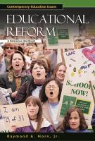 Understanding educational reform : a reference handbook /