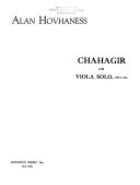Chahagir : for viola solo, op. 56A /