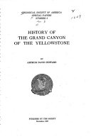 History of the grand canyon of the Yellowstone.