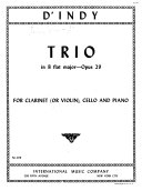 Trio in B flat major, op. 29, for clarinet (or violin) cello and piano.