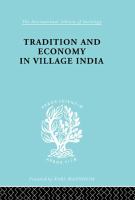 Tradition and economy in village India