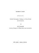 Africana: selected bibliography of readings in African history and civilization.