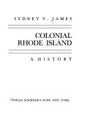 Colonial Rhode Island : a history /