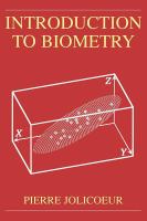 Introduction to biometry /