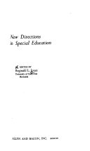New directions in special education,