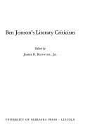 Ben Jonson's literary criticism.