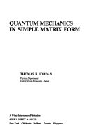 Quantum mechanics in simple matrix form /