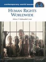 Human rights worldwide : a reference handbook /