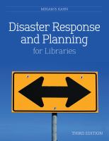 Disaster response and planning for libraries /