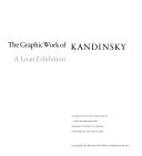 The graphic work of Kandinsky; a loan exhibition.