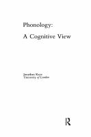 Phonology : a cognitive view /