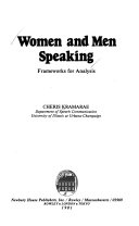 Women and men speaking : frameworks for analysis /