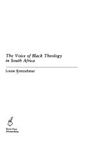 The voice of black theology in South Africa /