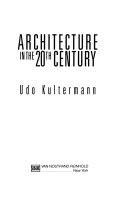 Architecture in the 20th century /