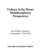 Violence in the home : multidisciplinary perspectives /