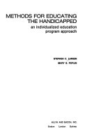Methods for educating the handicapped : an individualized education program approach /