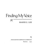 Finding my voice /