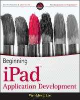 Beginning iPad application development /