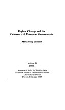 Regime change and the coherence of European governments /