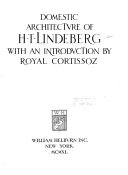 Domestic architecture of H.T. Lindeberg,