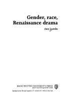 Gender, race, Renaissance drama /