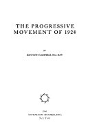The progressive movement of 1924.