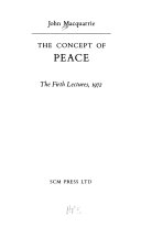 The concept of peace.