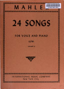 24 songs for voice and piano (low).