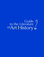 Guide to the literature of art history 2 /
