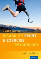 Handbook of disability sport and exercise psychology /