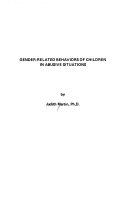 Gender-related behaviors of children in abusive situations /