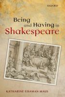 Being and having in Shakespeare /
