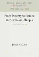 From poverty to famine in northeast Ethiopia : a rural history, 1900-1935 /
