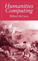 Humanities computing /
