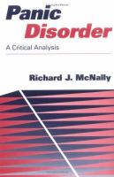 Panic disorder : a critical analysis /
