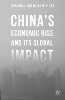 China's economic rise and its global impact /