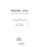 Popol vuj : libro sagrado de los mayas /