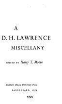 A D. H. Lawrence miscellany.