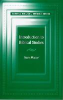 Introduction to biblical studies /