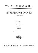 Symphony no. 12, G major, K. 110.