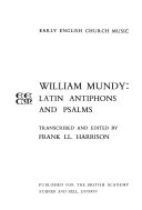 Latin antiphons and Psalms;