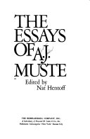 The essays of A. J. Muste.