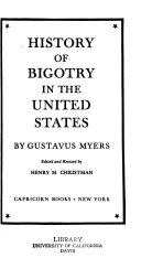 History of bigotry in the United States.