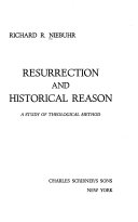 Resurrection and historical reason; a study of theological method.
