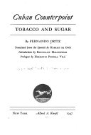 Cuban counterpoint; tobacco and sugar,
