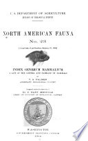 Index generum mammalium: a list of the genera and families of mammals.